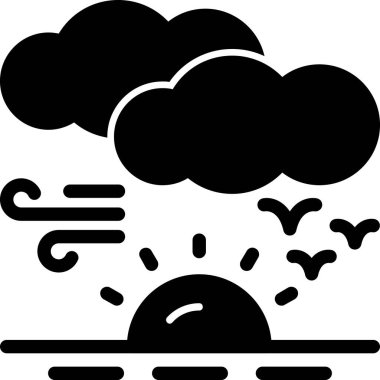 iklim iklimi iklimi ikonu ana hatlar biçiminde