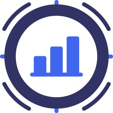 analitik grafik çizelgesi simgesi ana hat biçiminde