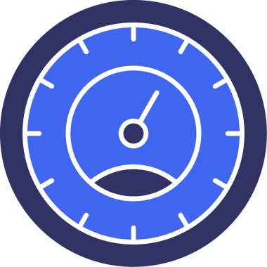 Saat web simgesi, basit vektör illüstrasyonu