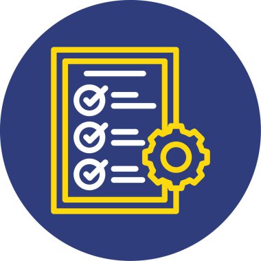 Belge simgesinin vektör illüstrasyonu