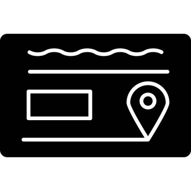 konum simgesi vektör illüstrasyonu