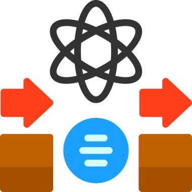 Bilim. Web simgesi basit illüstrasyon
