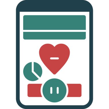 akıllı telefon simgesi vektör illüstrasyonu