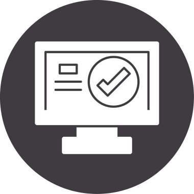 kontrol listesi simgesi, vektör illüstrasyonu