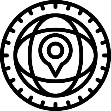 Harita konumu simgesi. beyaz arkaplanda izole edilmiş web tasarımı için gps konum konum vektörü simgesi