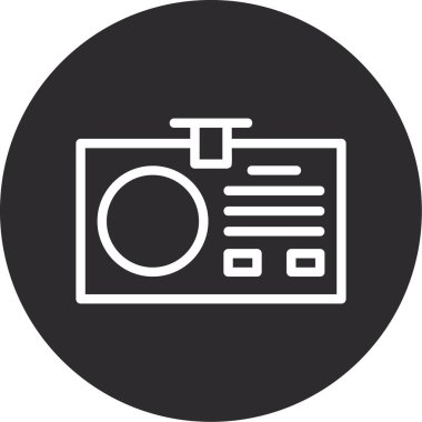 Kamera. Web simgesi basit illüstrasyon