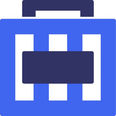 evrak çantası simgesi ana hat biçiminde