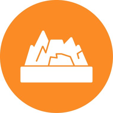 Kişisel ve ticari kullanım için vektör dağ simgesi.