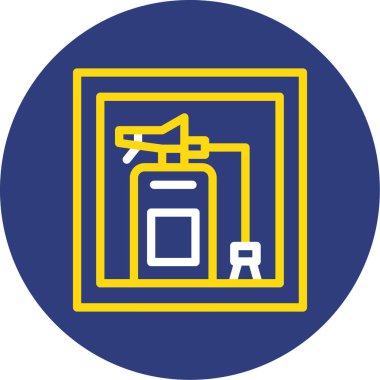 Gaz simgesinin vektör illüstrasyonu