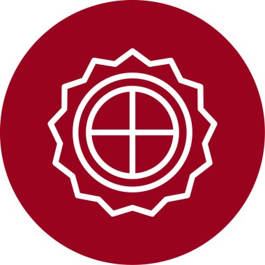 Bir dairenin benzersiz modern vektör çizimi