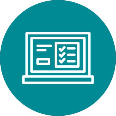 benzersiz rapor ve belge vektör çizgisi simgesi