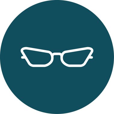 vektör illüstrasyonu, gözlük simgesi