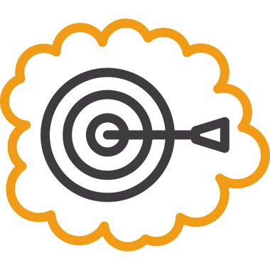 hedef simge vektör illüstrasyonu