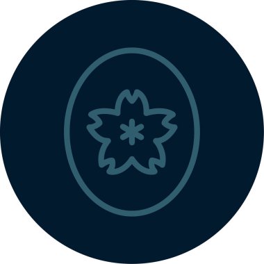 Paskalya yumurtası ikonu. vektör illüstrasyonu