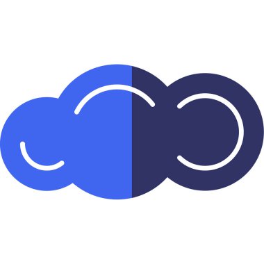 Bulut. Web simgesi basit illüstrasyon