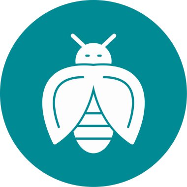Böcek simgesinin vektör illüstrasyonu