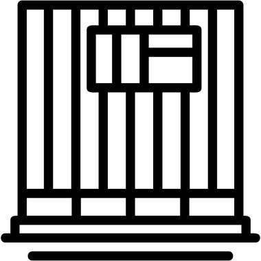 Hapishane hapishane ikonu, özet tarzı