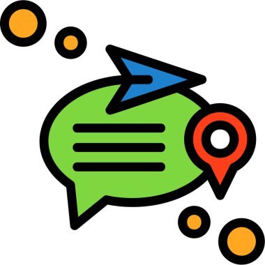 Harita işaretleyici konumu simgesi - taslak biçimi