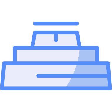 tekne gemisi simgesi vektör illüstrasyonu