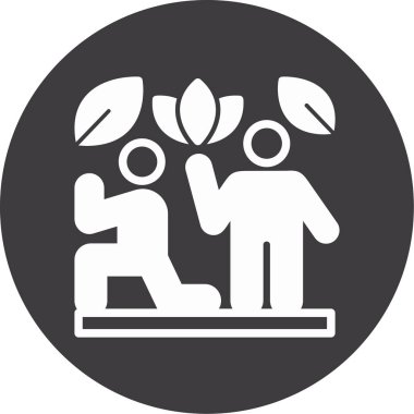 Bir kadın ve erkeğin vektör çizimi