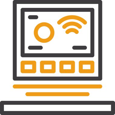 Bilgisayar. Web simgesi basit illüstrasyon