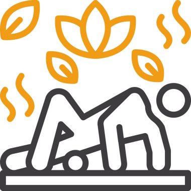 spa spa sağlık simgesi ana hat biçiminde