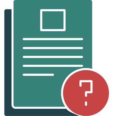 belge simgesi. vektör illüstrasyonu