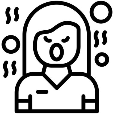 Soğuk. Basit simge vektör illüstrasyonu