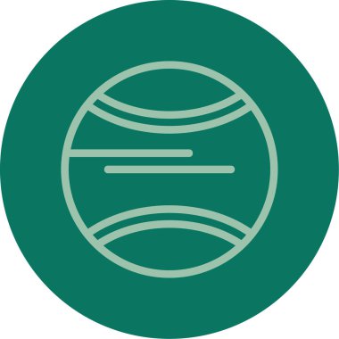 Eşsiz Küre çizgi vektör simgesi