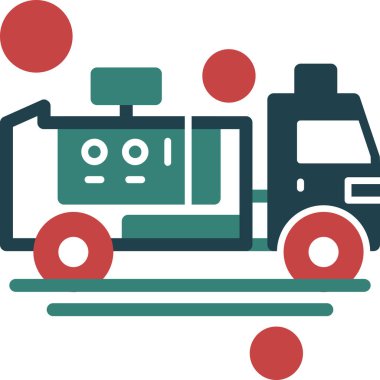 araba yıkama makinesi simgesi düz stil