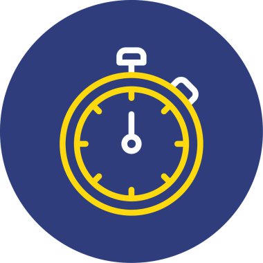 Alarm saati simgesi, vektör illüstrasyonu