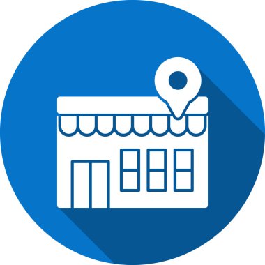 dükkan vektörü renk simgesi