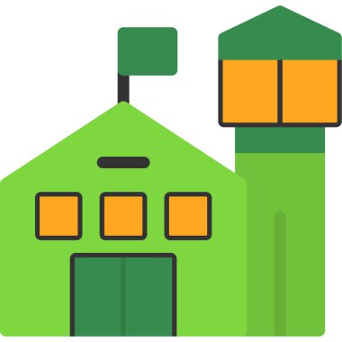 Ev. Web simgesi basit illüstrasyon