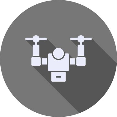 Drone modern simgesi, vektör illüstrasyonu