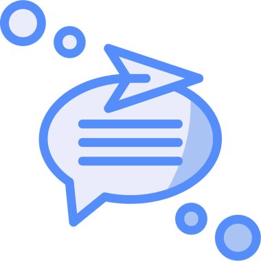 Mesaj var. Web simgesi basit illüstrasyon