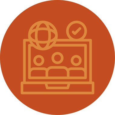 Bir film simgesinin vektör illüstrasyonu