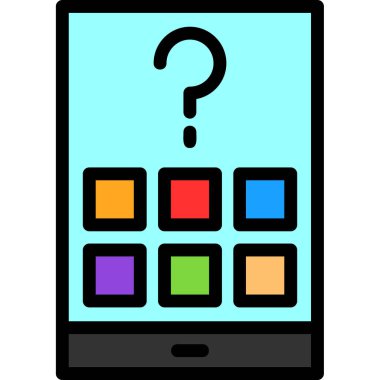 Soru işareti olan akıllı telefon