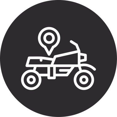 Bir bisikletin vektör çizimi