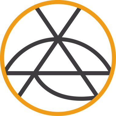 Bir çember simgesinin vektör illüstrasyonu