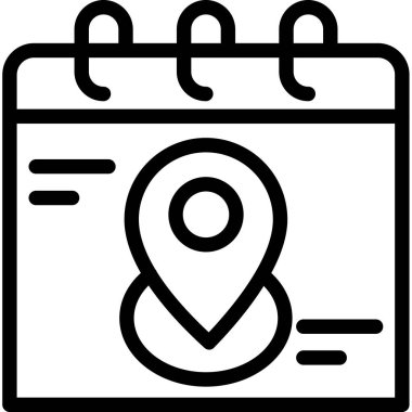 Takvim simgesi vektör illüstrasyonu