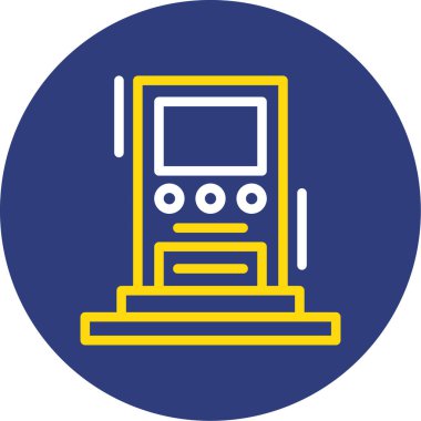 Bilgisayar monitörü. Basit resimleme