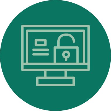 Modern bilgisayarın vektör illüstrasyonu