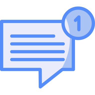 Sohbet yorum mesajı simgesi