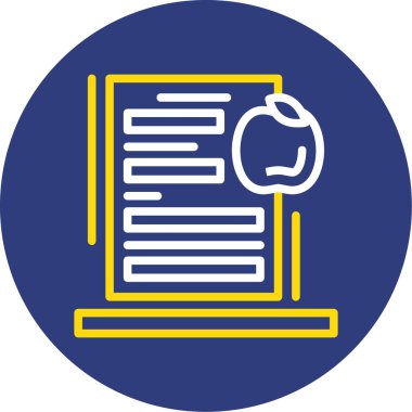 Belge. Web simgesi basit tasarım