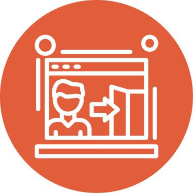 Tarayıcı penceresi. Web simgesi basit illüstrasyon