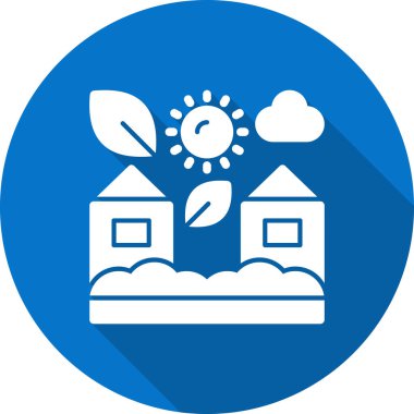 Bir bitki simgesinin vektör illüstrasyonu