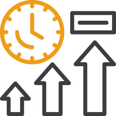 iş saati zamanlama simgesi