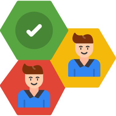 İş adamları takım çalışması simgesi