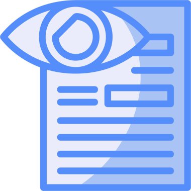 Göz. Web simgesi basit illüstrasyon