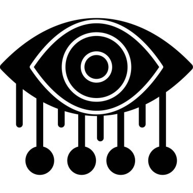 Göz. Web simgesi basit illüstrasyon